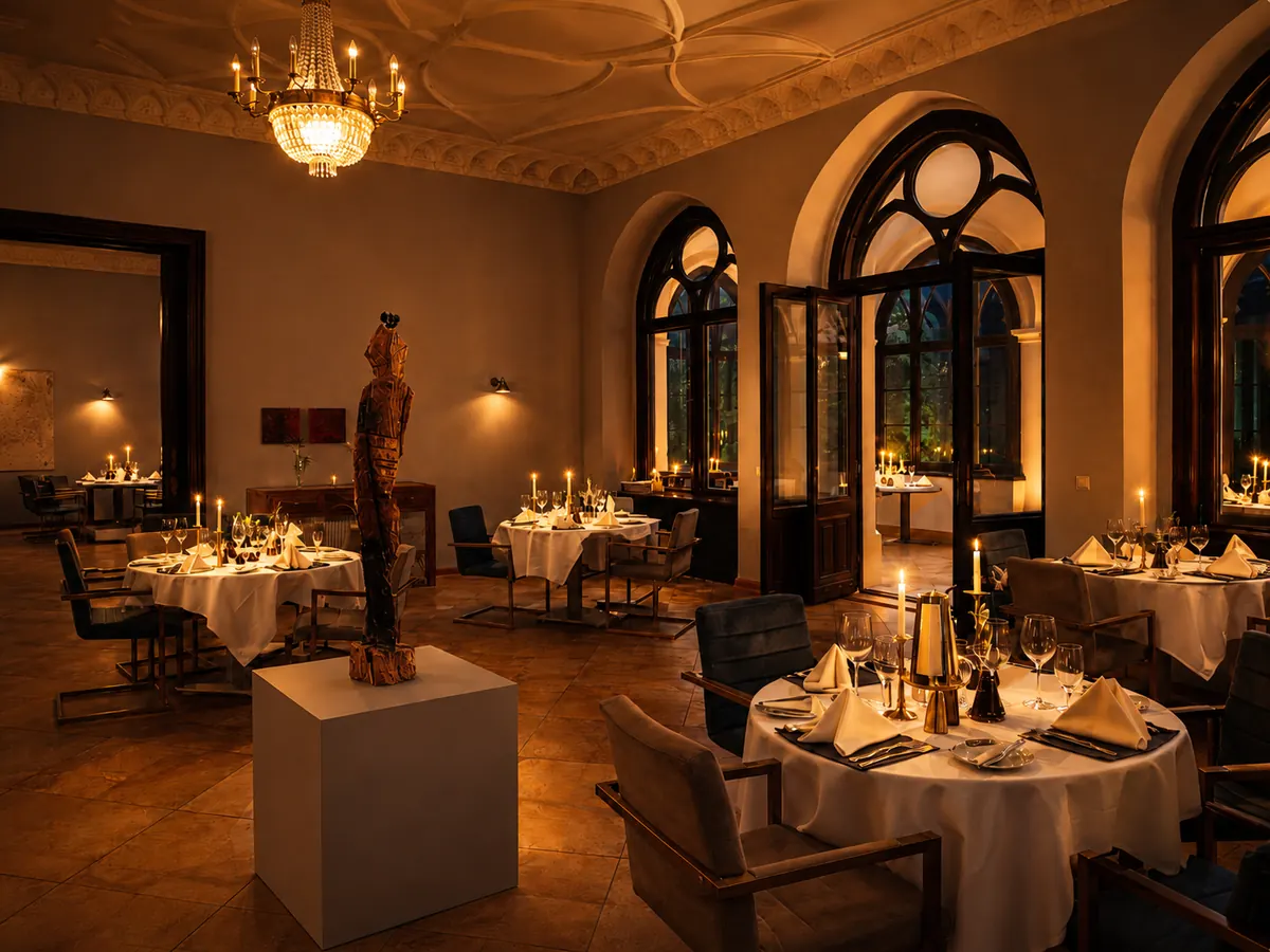 Winterliches Gans-und-Ente-Essen im Schlossrestaurant